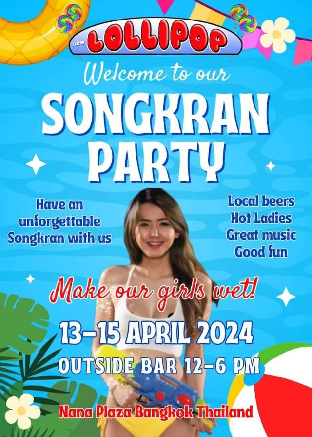Nana Plaza Songkran Lollipop 2024