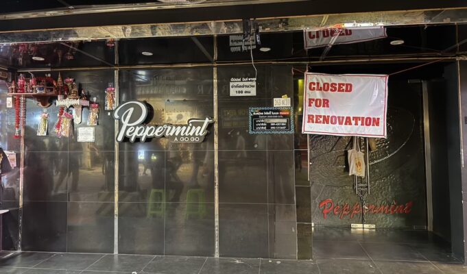 Peppermint Pattaya not closed for renovation. closed for good